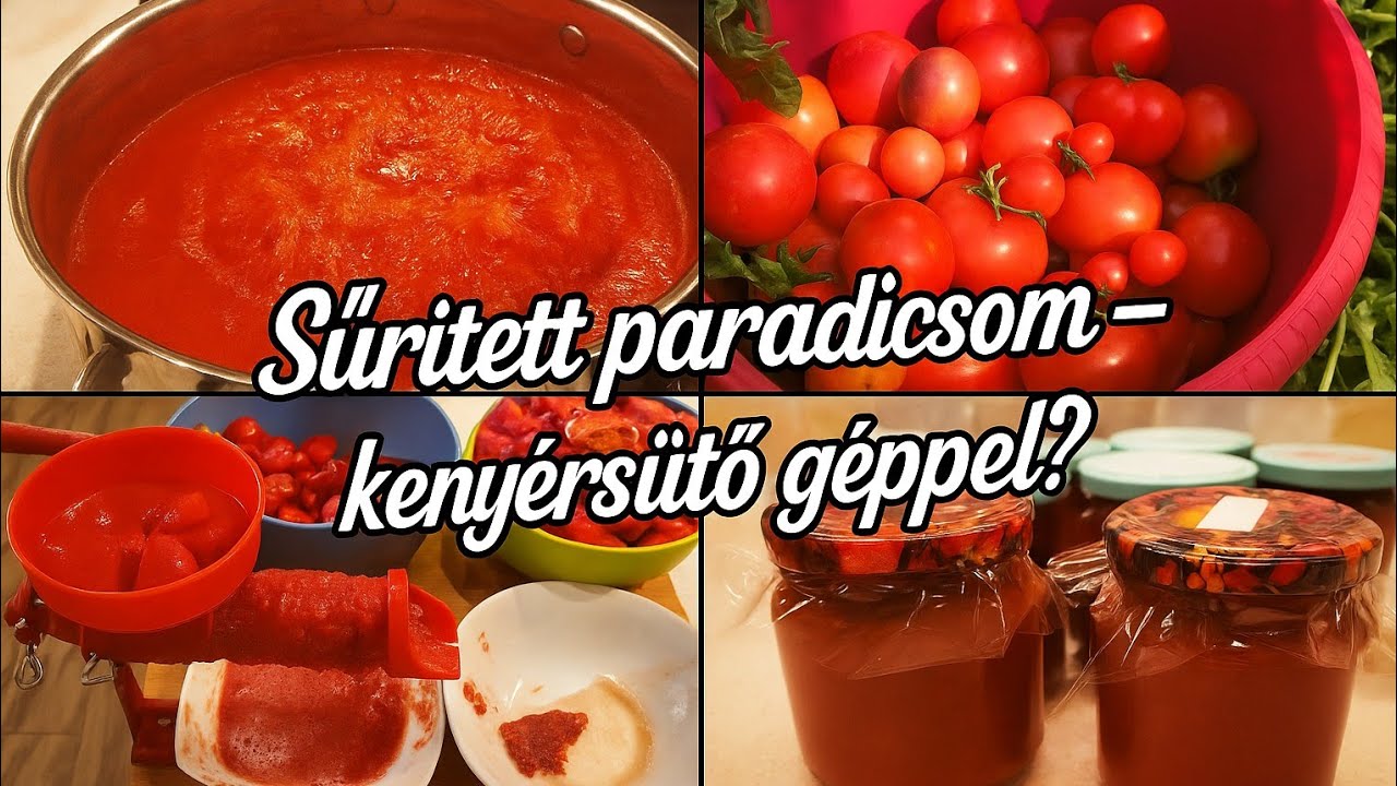 Sűrített paradicsom otthon, kenyérsütő géppel – avagy így NE csináld! 🍅🤣