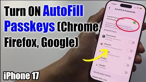 Hoe u automatisch invullen van toegangscodes en wachtwoorden inschakelt op de iPhone 17/17 Pro Ma...