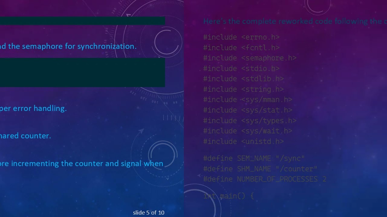 Understanding Global Semaphores for Synchronization: Fixing the Counter Issue in C