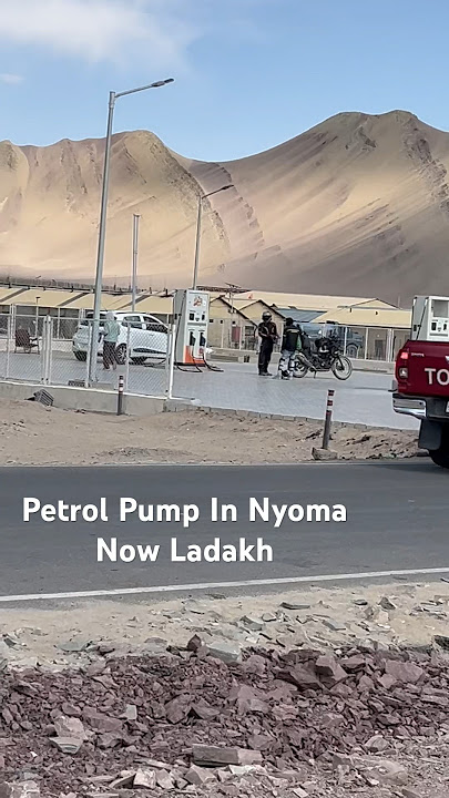 Petrol Pump In Nyoma Ladakh… Easy to travel in Hanle without tension of Petrol