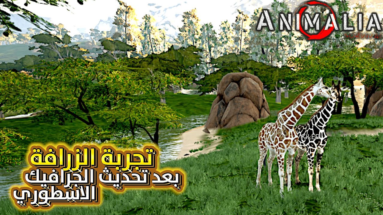 🔥 أول تجربة للزرافة بعد تحديث الخريطة في Animlia Survival |  🦒✨