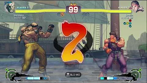 piyoppia [Sagat] vs jyobin [Ryu] SSF4 Japanese Online Ranked Matches - TRUE-HD