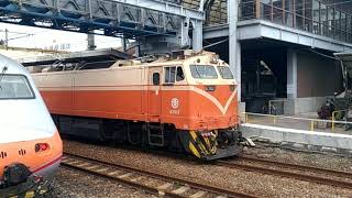台鐵511次莒光號嘉義站開車(迴送PBK10501電源車)