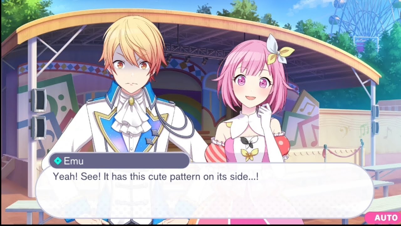 emu shows a caterpillar to tsukasa