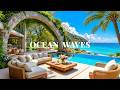Tropical Ocean Villa Jazz 🌊 Smooth Jazz Piano with Gentle Waves for Study & Work