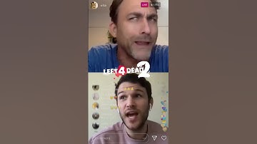 Real life Ellis and Nick arguing over politics on Instagram stream