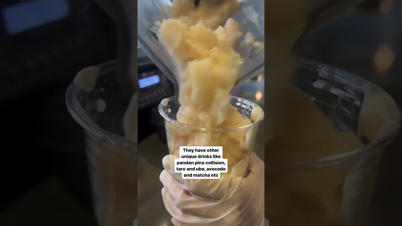 Apple Pear Cobbler Boba Drink!!? - Santa Ana +