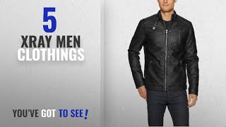 Top 10 Xray Men Clothings [ Winter 2018 ]: X-Ray Men's Slim Fit Moto Faux Leather Jacket With