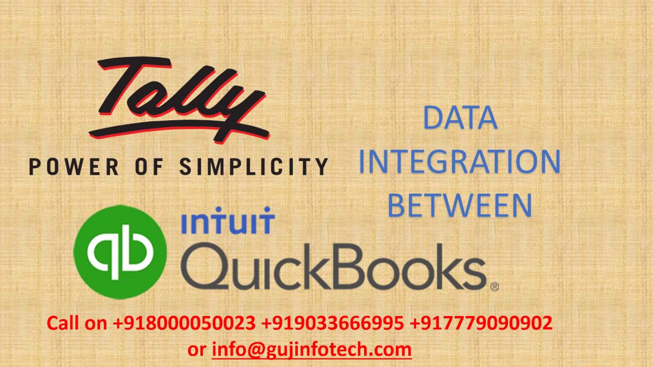 Tally Integration With Quick Book Quickbook To Tally ERP YouTube
