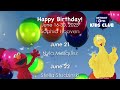 June 16-30, 2025 Birthday Buddies PBS Kids