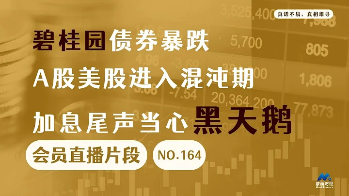 碧桂園債券暴跌，A股美股進入混沌期，加息尾聲當心黑天鵝【會員直播片段】 - 天天要聞