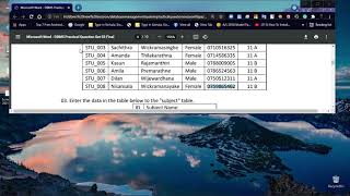 DBMS Question Session Task No 18 | 1st Year | Semester 01 | Java Institute | Savindu Sadeepa