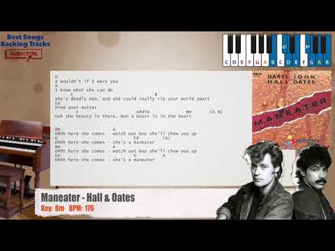 maneater---hall-&-oates-piano-backing-track-with-chords-and-lyrics
