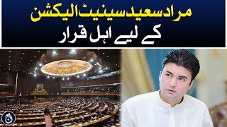 Murad Saeed qualified for Senate election - Aaj News