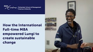 RSM Full-time MBA Alumnus: Lungi Maminza