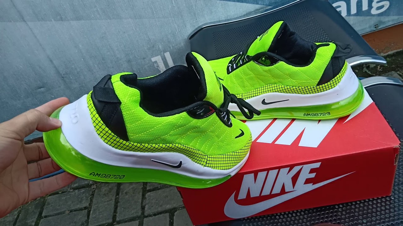  Sepatu  Nike  air max 720 warna  terbaru green stabilo 