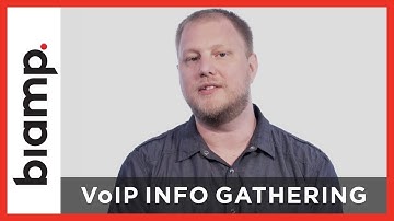 Biamp Tesira: VoIP Information Gathering