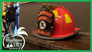 Watch: Peachtree City promotes its firefighters