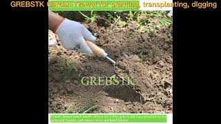 GREBSTK Garden Hand Large Capacity Fertilizer Scoop Soil Shovel Stainless Steel Gardening Trowel