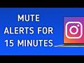 How To Mute Notifications For 15 Minutes On Instagram App On PC (New Update)