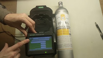 MSA Galaxy GX2 Manual Calibration Gas Setup