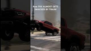 Ram Trx Launch In Front Of Train!! #Trx #Ram #Srt #Srt8 #Trackhawk #Dodge #1000Hp #Hellcat #Fastcar