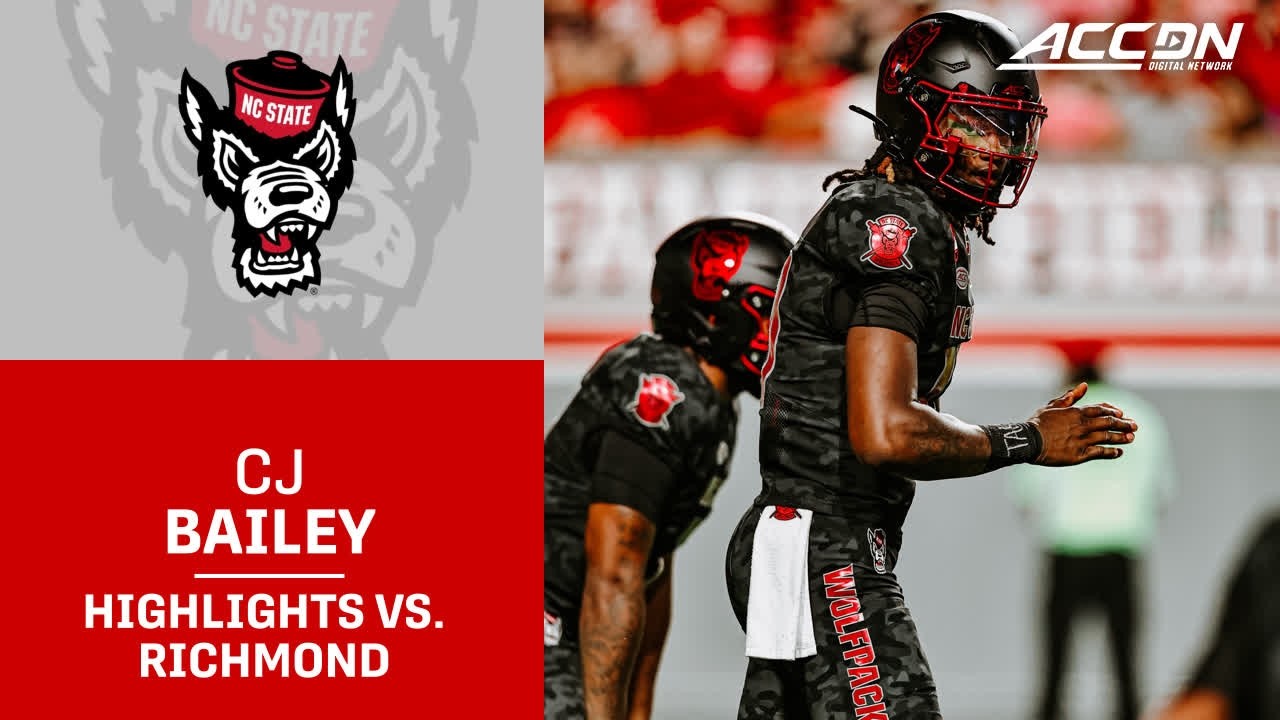 NC State QB CJ Bailey Highlights vs. Richmond