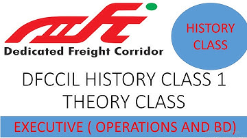 History of Indian Railways and DFCCIL/dfccil 2021/executive operations and bd/dfccil preparation2021
