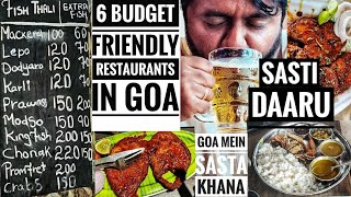 BUDGET FRIENDLY RESTAURANTS IN GOA | GOA