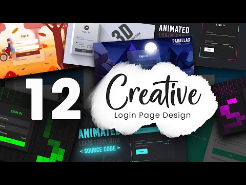 12 Amazing Animated Login Pages Design using Html CSS & Javascript