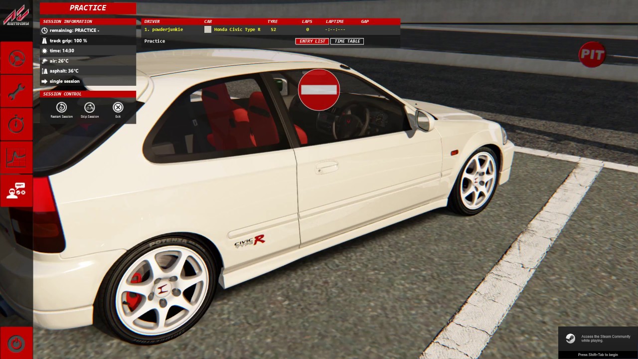 [Assetto Corsa] [EK9 Type R] [首都高 C1外回り] [Shuto Expressway C1 rev.6 ...