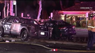 SDPD officer killed, another injured in fiery crash following pursuit in Clairemont | NBC 7