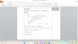 Plane Area using Double integrals