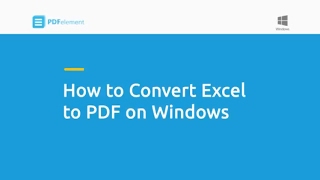 how to convert excel to pdf on windows