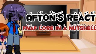 Afton Family React Fnaf Lore In A Nutshellthx 4 23 Sucribersbad English?Basically Gülce