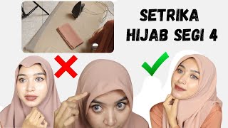 Tips Cara Setrika Hijab Segi Empat yg Baik & Benar Agar Hijab Rapih