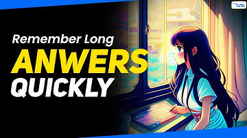 How to Remember Long Answers Quickly | Memorize New Things | Cover Syllabus Quickly | Letstute