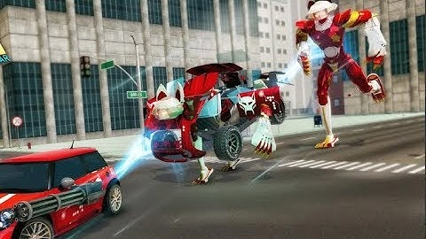 New Cat Robot Car Transformation Part-5 | Rescue City Cat Robot Car Android GamePlay | By Game Crazy