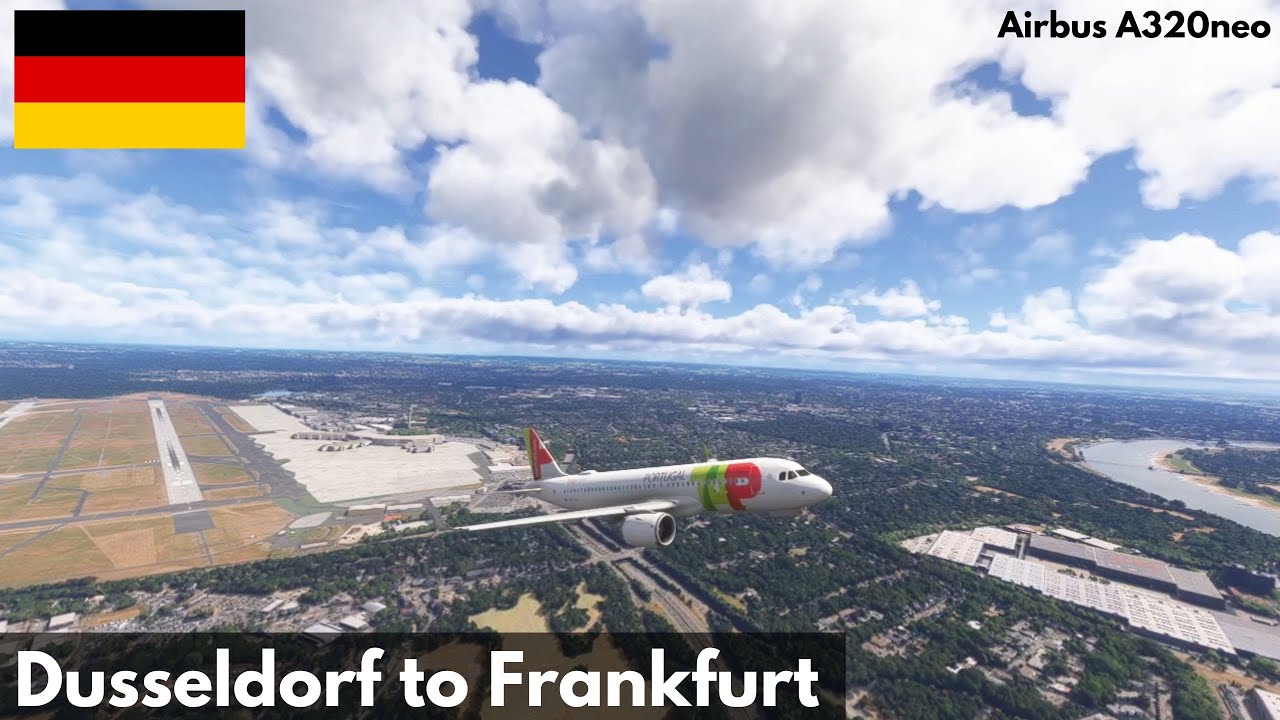 [MSFS2024] A320neo: Dusseldorf to Frankfurt