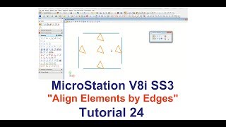 MicroStation V8i SS3   Align Elements by Edges   Tutorial 24