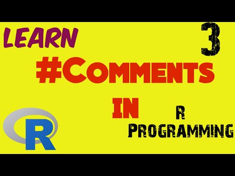 How to give Comments in R | R programming tutorial | Lesson-3 | Monika Verma