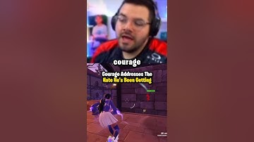 Courage Addresses The Hate… #couragejd #fortnite
