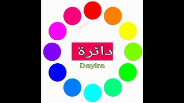 Shapes in Arabic🔵⬛🤔#Arabic