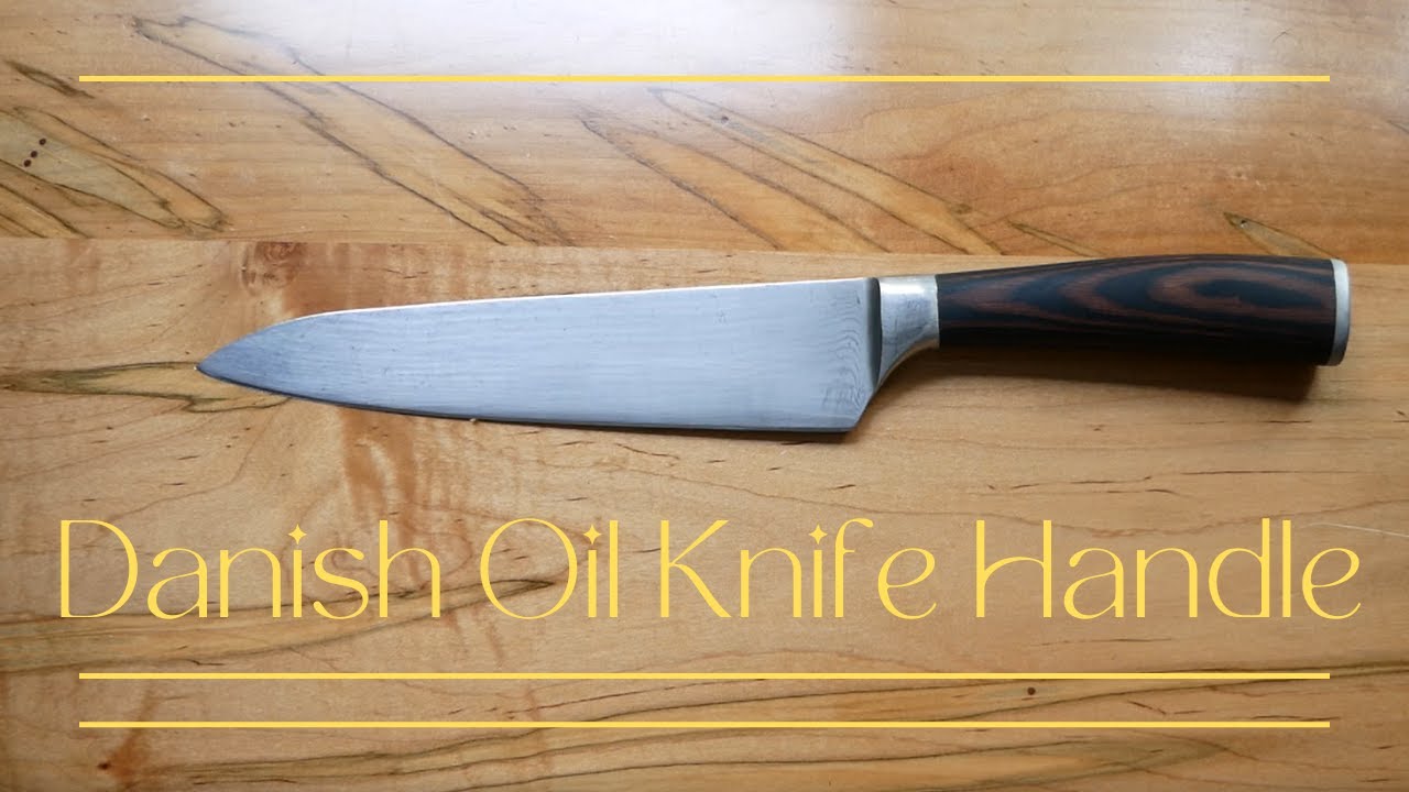 Восстановите кухонный нож с деревянной ручкой с помощью датского масла