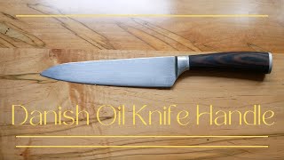 Restore Wood Handle Kitchen Knife with Danish Oil