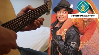 Tujhe Dekha Toh - DDLJ - Shah Rukh Khan, Kajol | Fingerstyle Guitar #shorts #guitar #ddlj