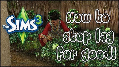 How to:  Stop lag in The Sims 3 once and for all!