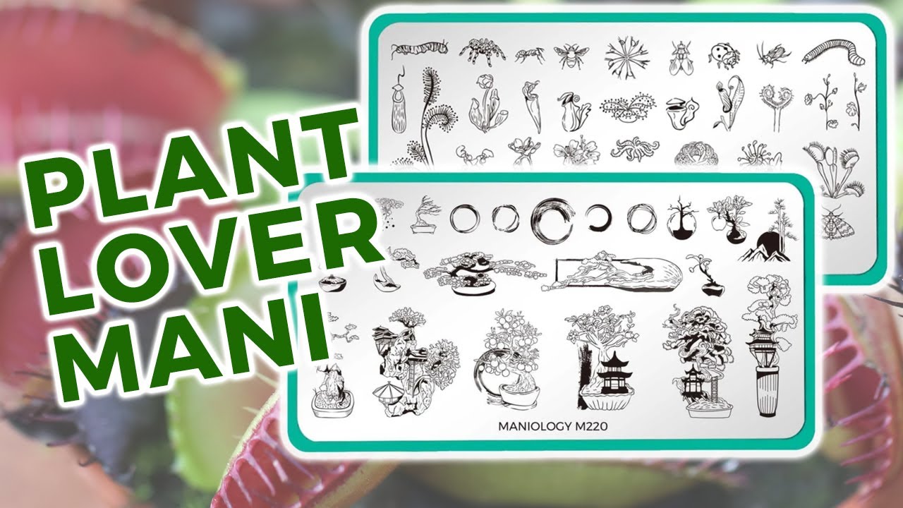 Grow your Plant Nursery with Carnivorous and Bonzai Nail Stamping Plates - Maniology LIVE!