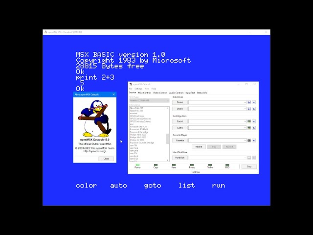 MSX Emulator: openMSX - YouTube