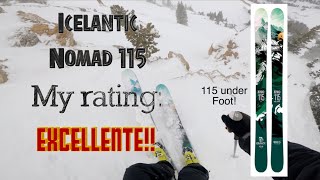 Alta Pow, Icelantic Nomad 115 ski review - 9.2/10!